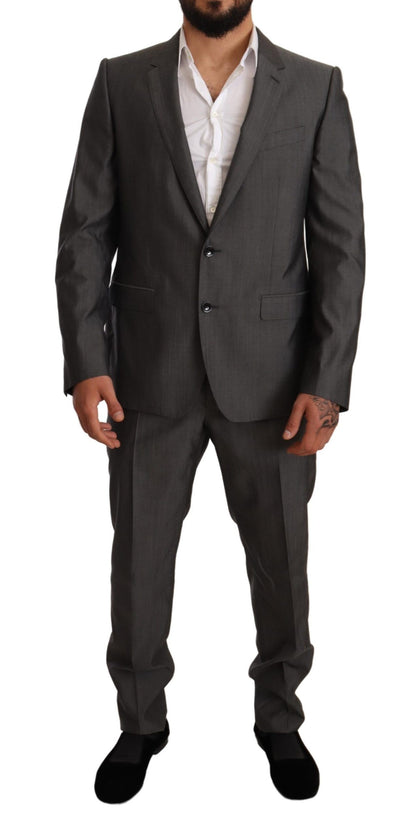 Dolce & Gabbana Elegant Martini Slim-Fit Wool Silk Suit Dolce & Gabbana