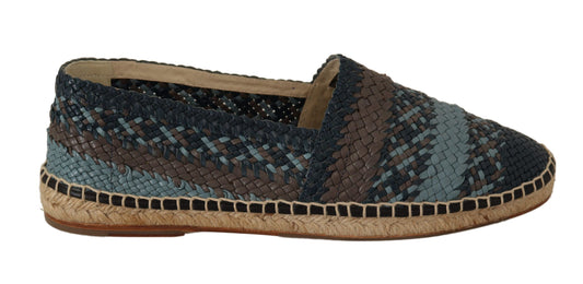 Dolce & Gabbana Elegant Woven Leather Espadrilles Dolce & Gabbana