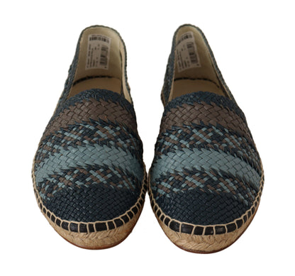 Dolce & Gabbana Elegant Woven Leather Espadrilles Dolce & Gabbana