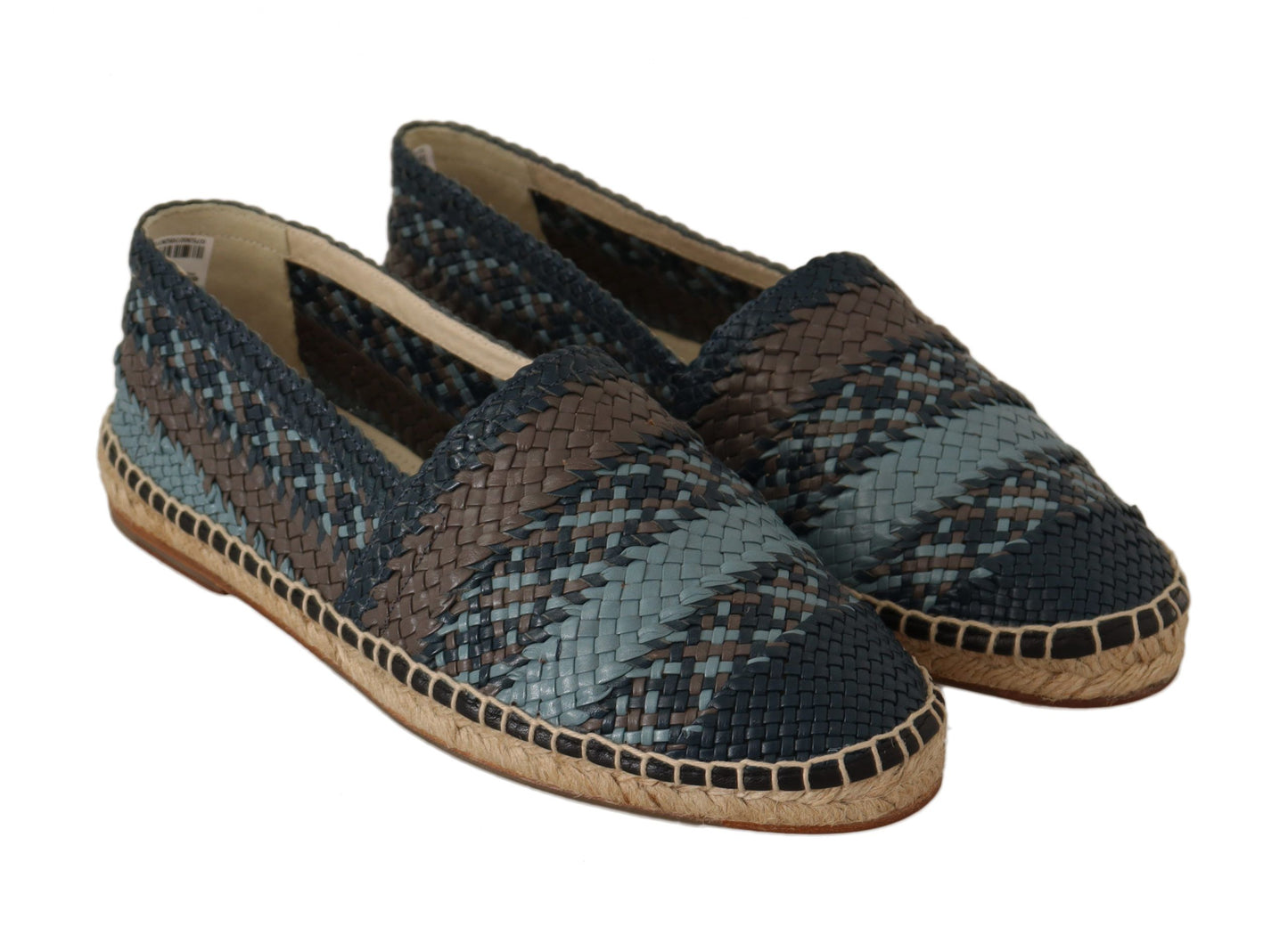 Dolce & Gabbana Elegant Woven Leather Espadrilles Dolce & Gabbana