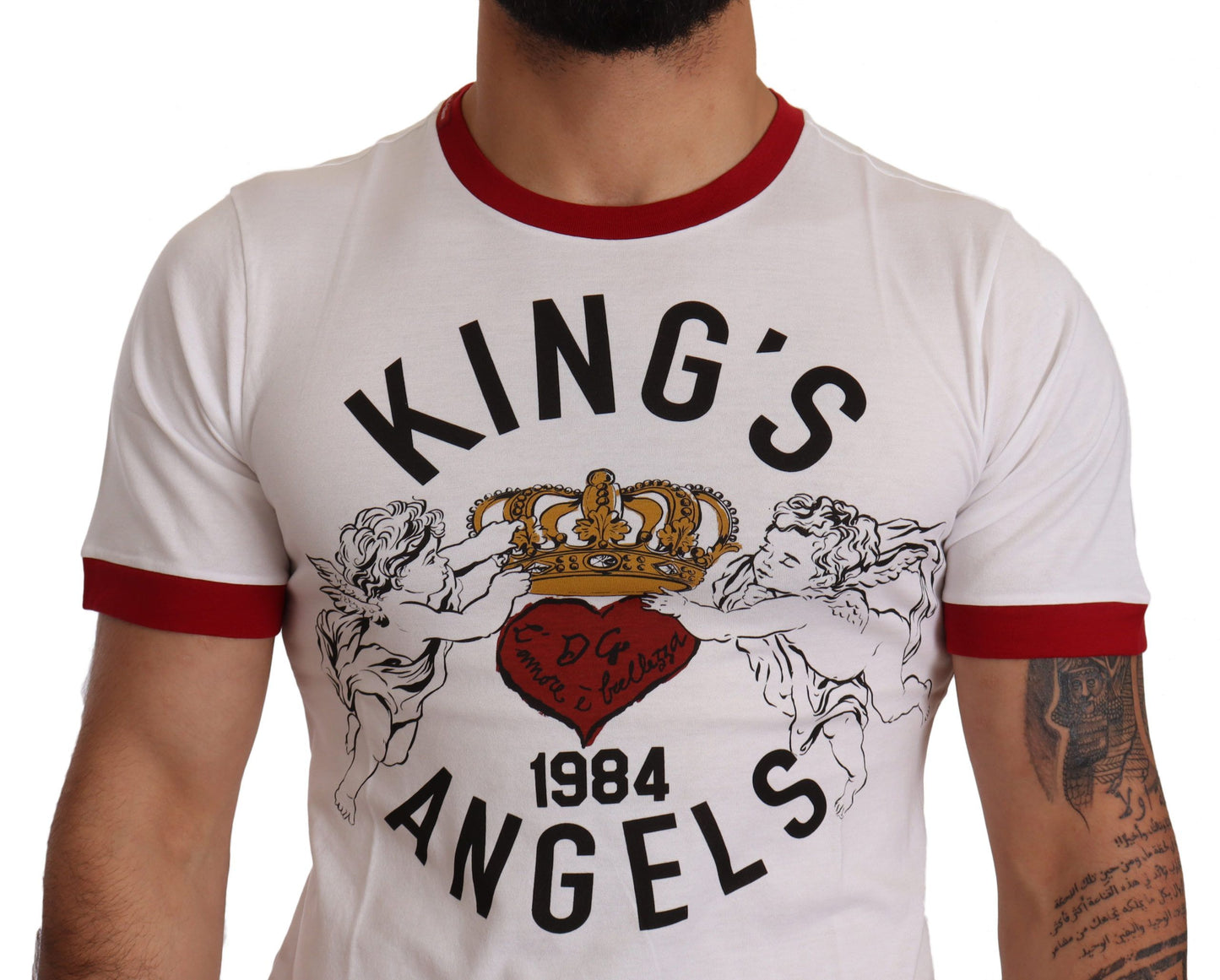 Dolce & Gabbana Exquisite Angelic Motif Cotton T-Shirt Dolce & Gabbana