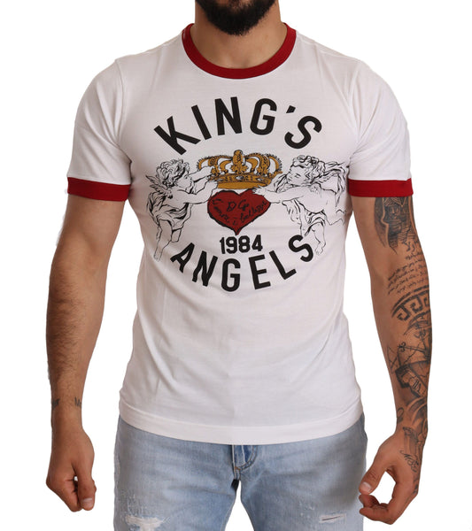 Dolce & Gabbana Exquisite Angelic Motif Cotton T-Shirt Dolce & Gabbana