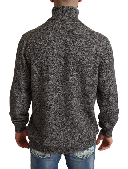 Dolce & Gabbana Elegant Gray Cashmere Turtleneck Sweater Dolce & Gabbana