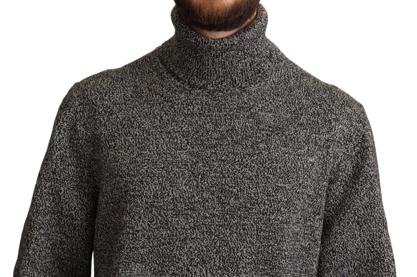 Dolce & Gabbana Elegant Gray Cashmere Turtleneck Sweater Dolce & Gabbana