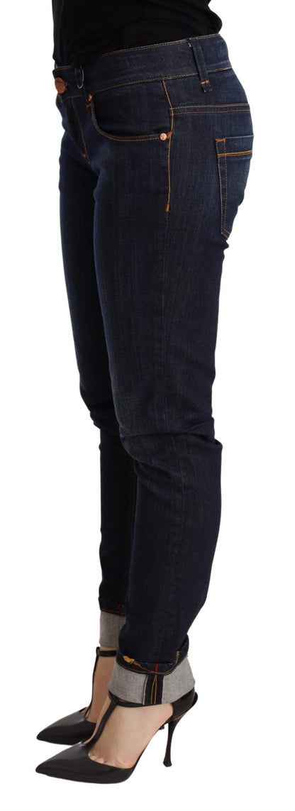 Acht Chic Dark Blue Skinny Jeans Acht