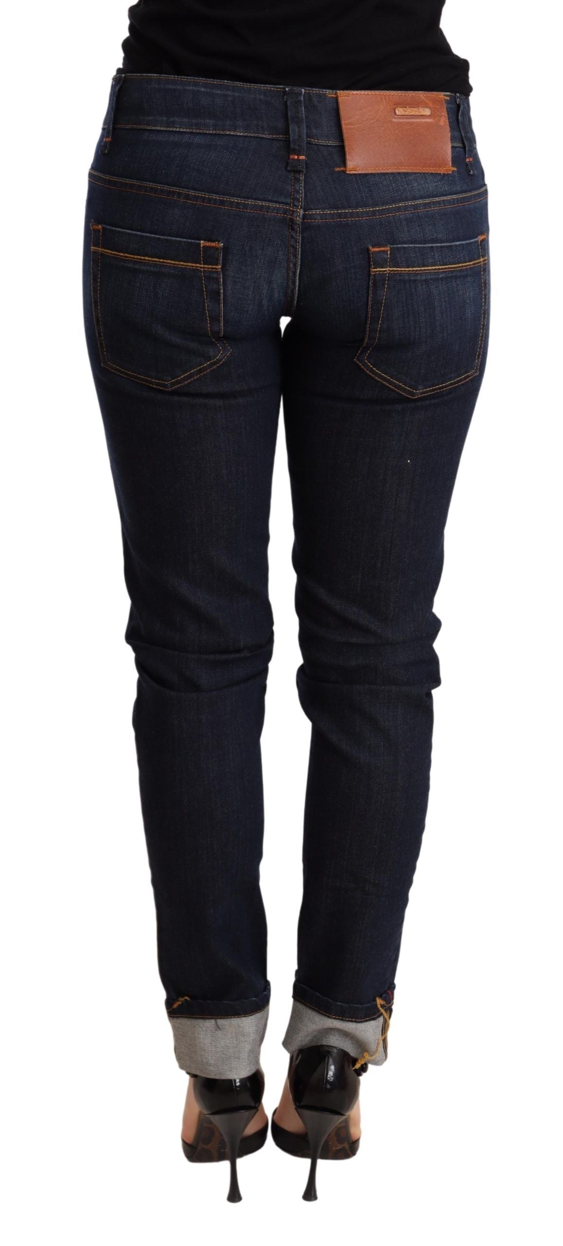 Acht Chic Dark Blue Skinny Jeans Acht