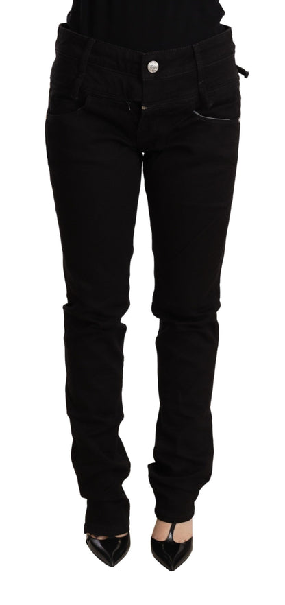 Acht Chic Low Waist Skinny Black Denim Acht