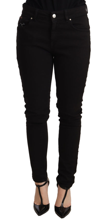 Dolce & Gabbana Elegant Slim-Fit Black Denim Jeans Dolce & Gabbana