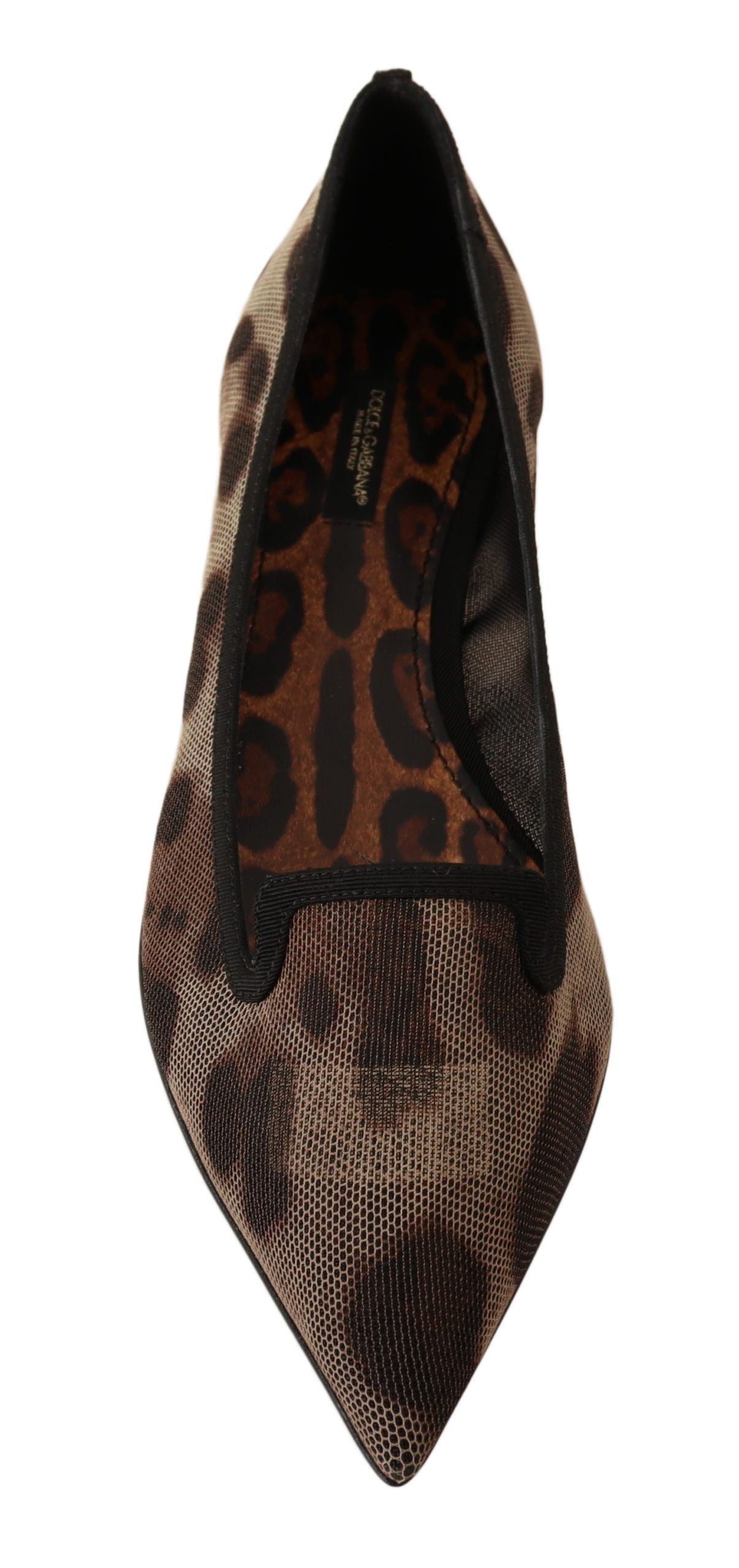 Dolce & Gabbana Elegant Leopard Print Flat Loafers Dolce & Gabbana