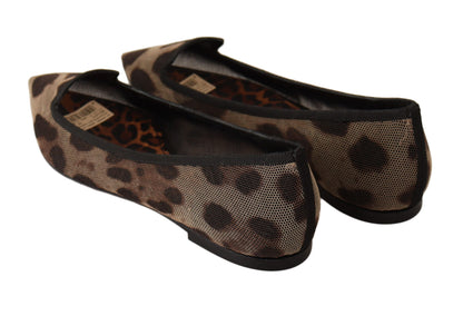 Dolce & Gabbana Elegant Leopard Print Flat Loafers Dolce & Gabbana