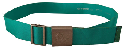 GF Ferre Elegant Green Adjustable Cotton Belt GF Ferre