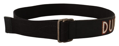 Costume National Elegant Cotton-Leather Blend Fashion Belt Costume National