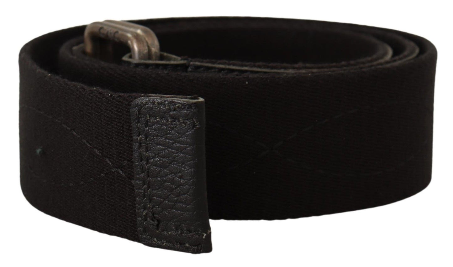 Costume National Elegant Cotton-Leather Blend Fashion Belt Costume National