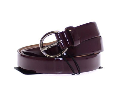 Dolce & Gabbana Elegant Purple Leather Belt - Italian Elegance Dolce & Gabbana