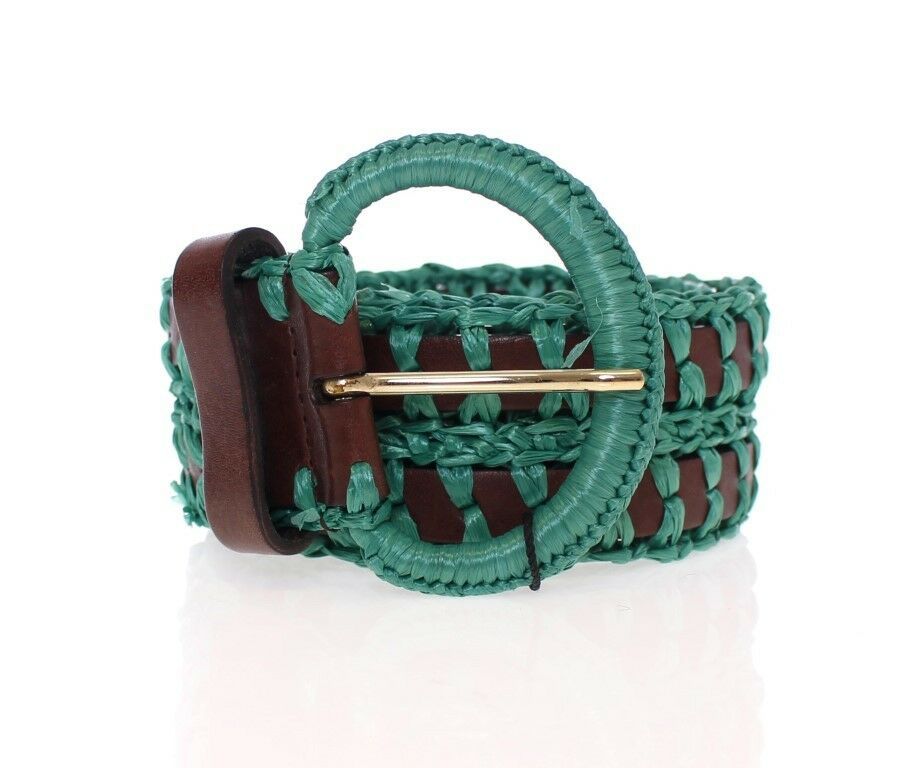 Dolce & Gabbana Enchanting Corset-Style Woven Raffia Belt Dolce & Gabbana