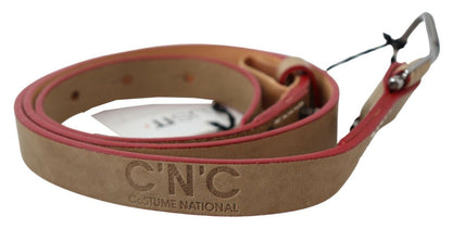 Costume National Beige Leather Fashion Belt Costume National