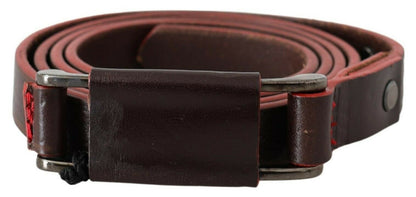 Costume National Elegant Brown Leather Fashion Belt Costume National