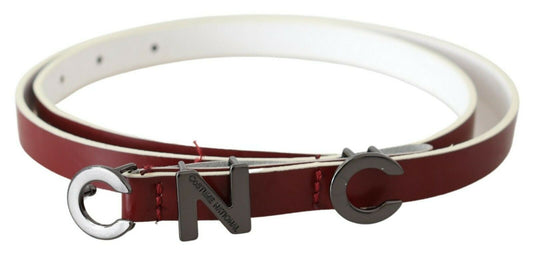 Costume National Chic Maroon Leather Fashion Belt Costume National