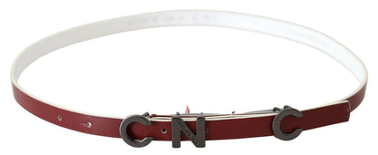 Costume National Chic Maroon Leather Fashion Belt Costume National