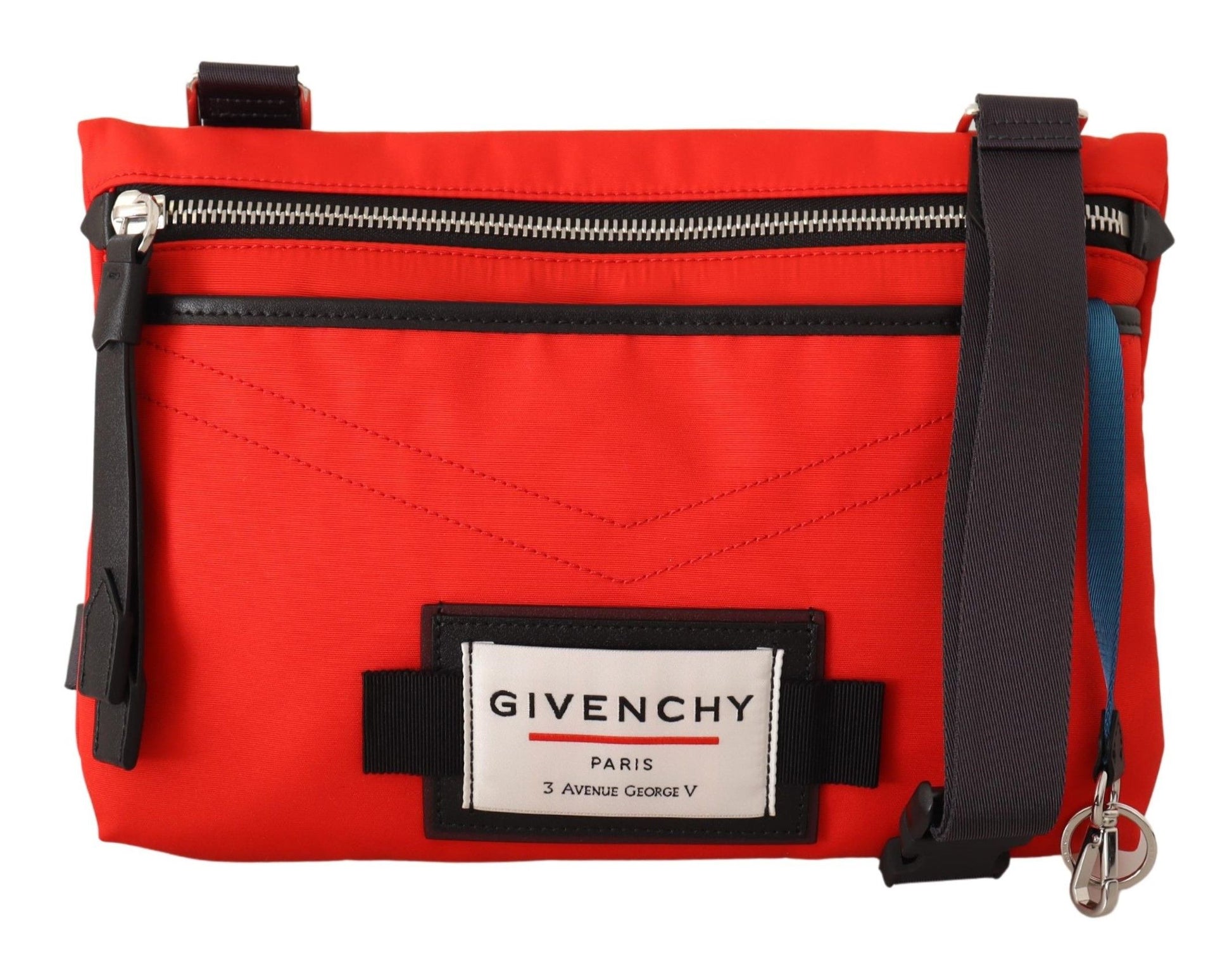 Givenchy চটকদার লাল এবং কালো ডাউনটাউন ক্রসবডি ব্যাগ