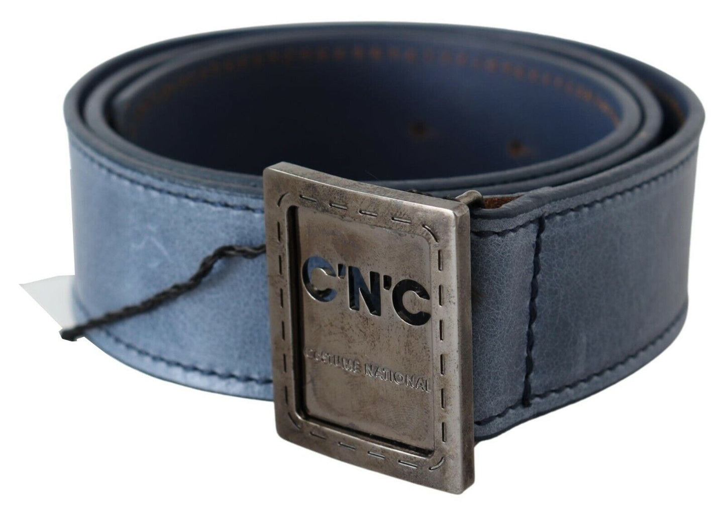 Costume National Elegant Blue Leather Fashion Belt Costume National