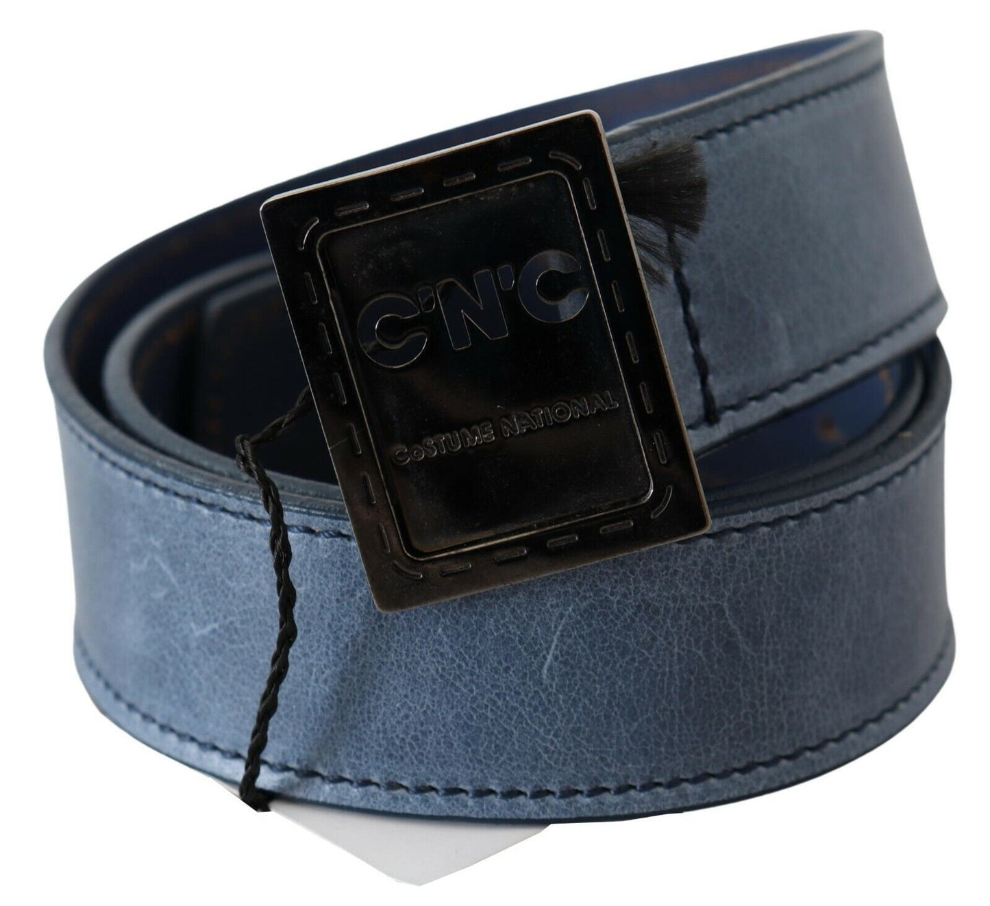 Costume National Elegant Blue Leather Fashion Belt Costume National