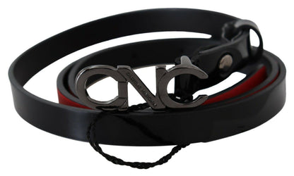 Costume National Chic Black Leather Fashion Belt Costume National