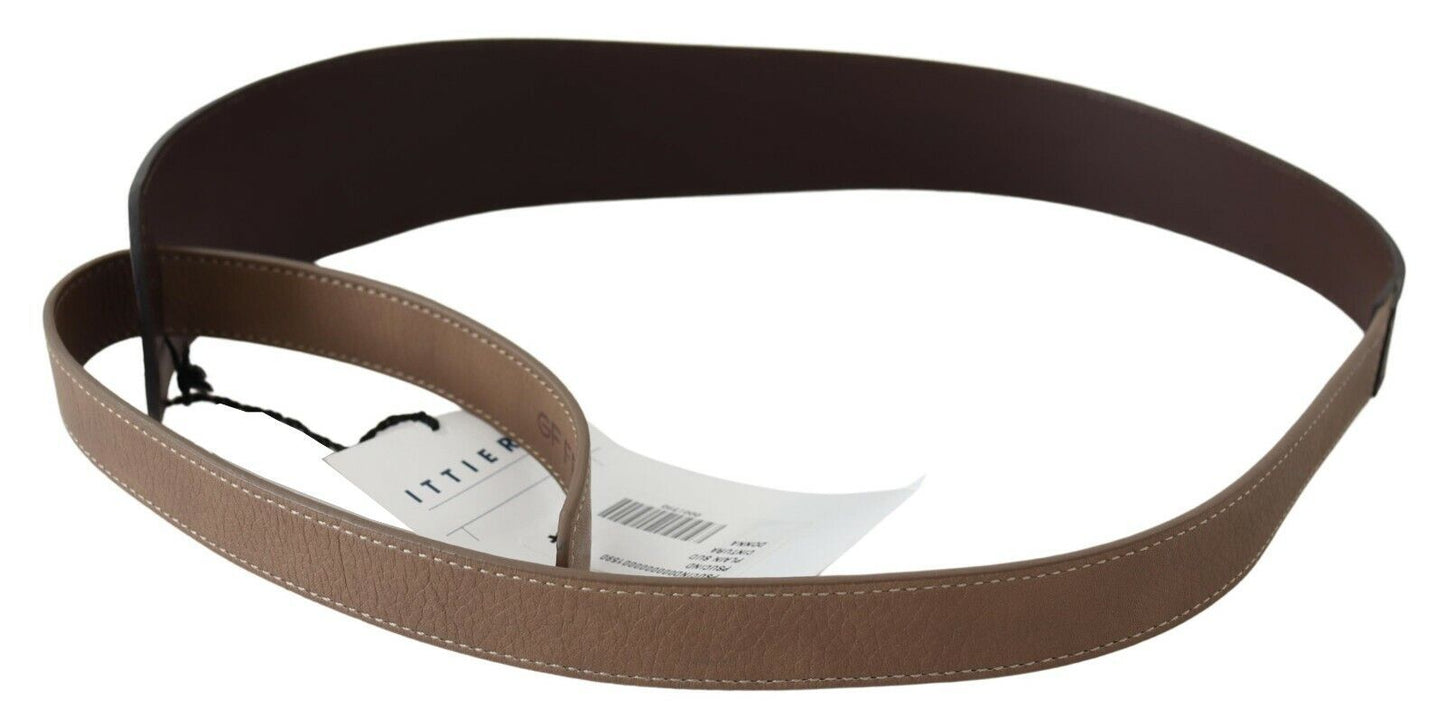 GF Ferre Elegant Dark Brown Braided Leather Belt GF Ferre