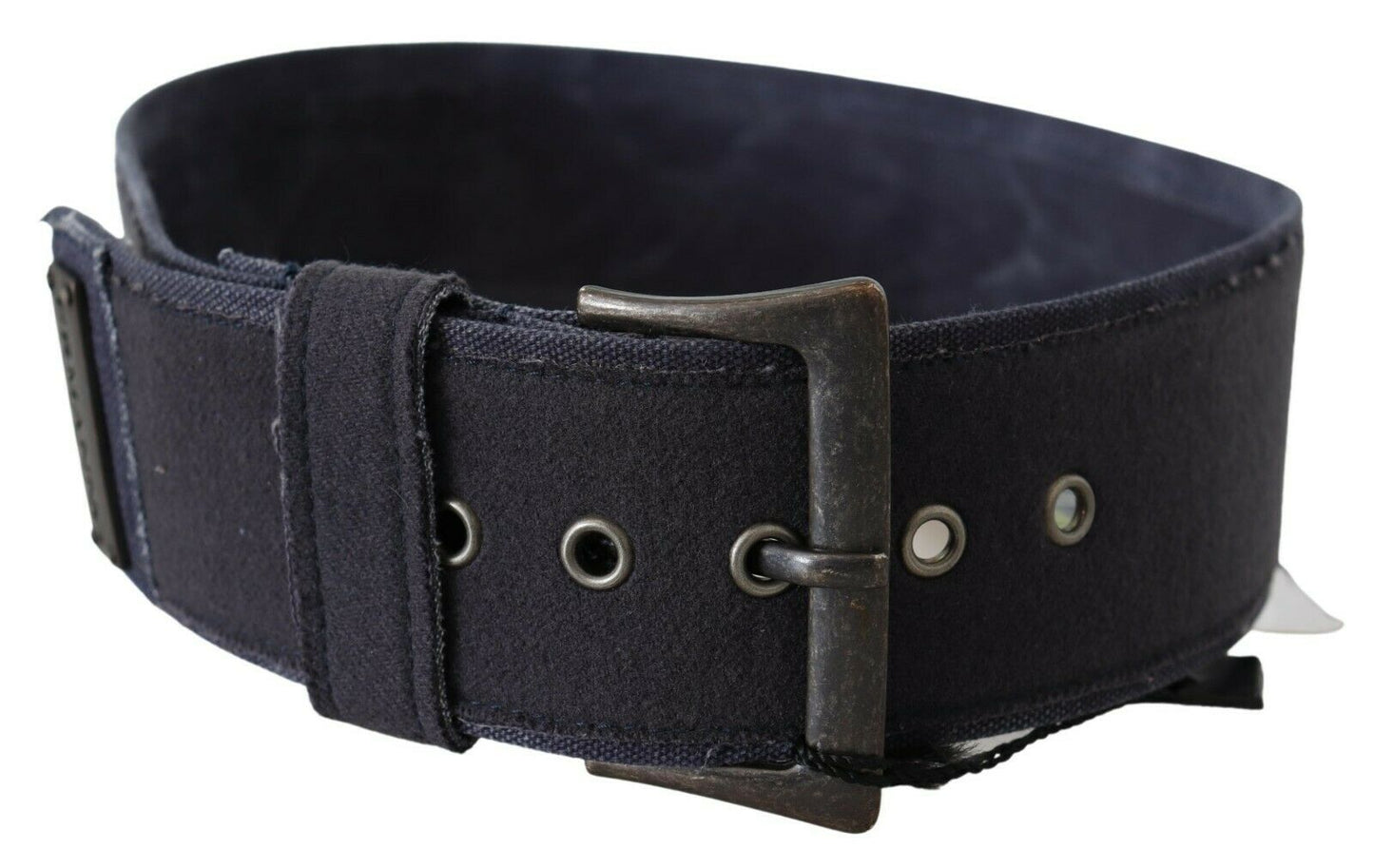 Ermanno Scervino Elegant Navy Blue Leather Waist Belt Ermanno Scervino