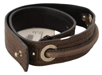 Costume National Elegant Brown Leather Fashion Belt Costume National