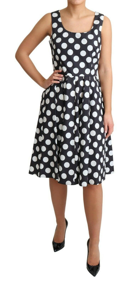 Dolce & Gabbana Polka Dot Sleeveless A-Line Dress Dolce & Gabbana