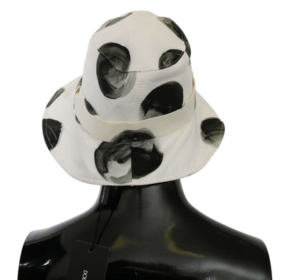 Dolce & Gabbana Polka Dot Cotton Bucket Hat - White & Black Dolce & Gabbana