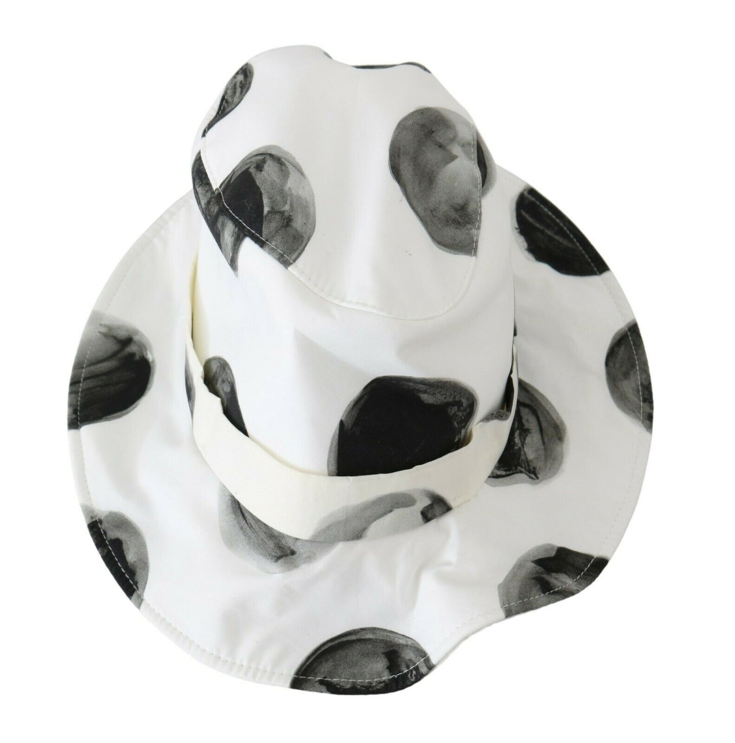 Dolce & Gabbana Polka Dot Cotton Bucket Hat - White & Black Dolce & Gabbana