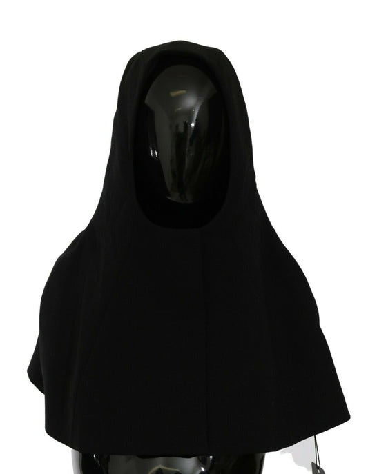 Dolce & Gabbana Elegant Black Hooded Scarf Wrap Dolce & Gabbana