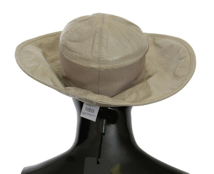 Dolce & Gabbana Elegant Beige Panama Cap - Timeless Fashion Accessory Dolce & Gabbana