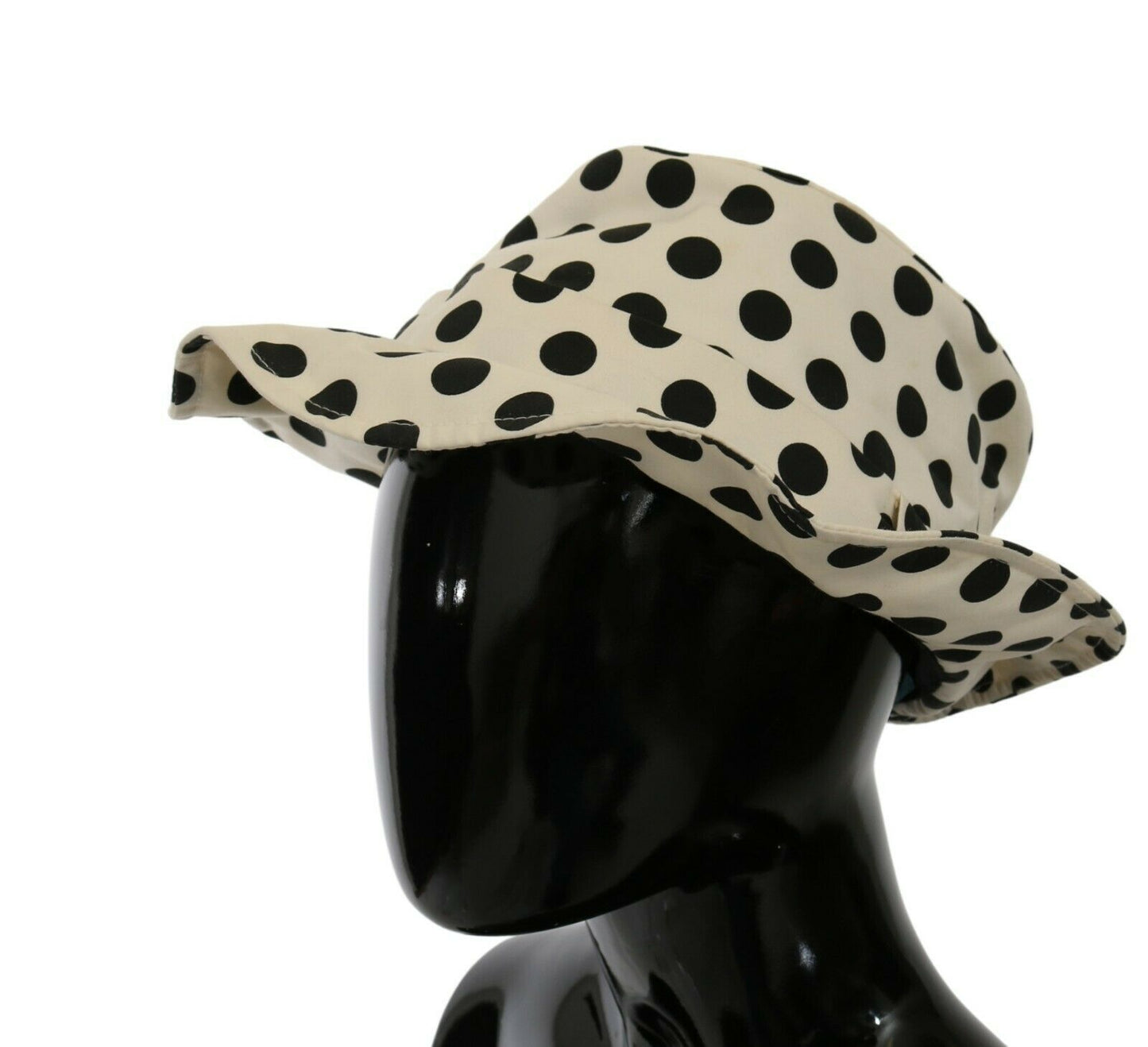 Dolce & Gabbana Chic Black Polka Dot Trilby Hat Dolce & Gabbana