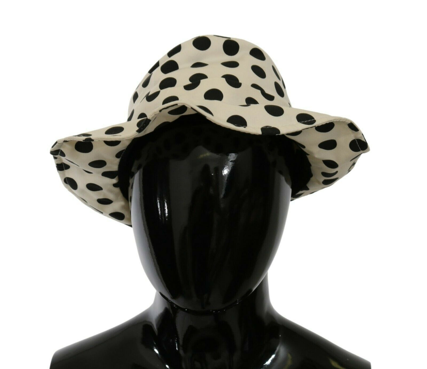 Dolce & Gabbana Chic Black Polka Dot Trilby Hat Dolce & Gabbana