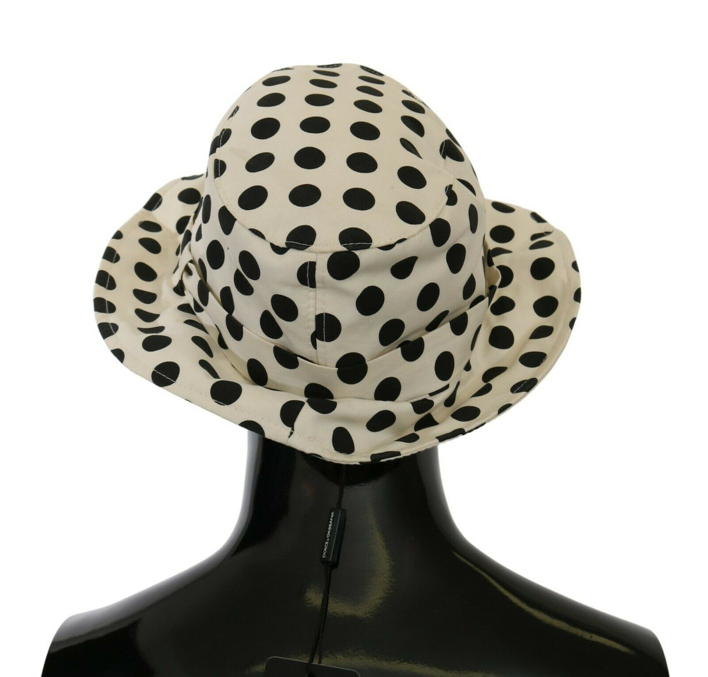 Dolce & Gabbana Chic Black Polka Dot Trilby Hat Dolce & Gabbana