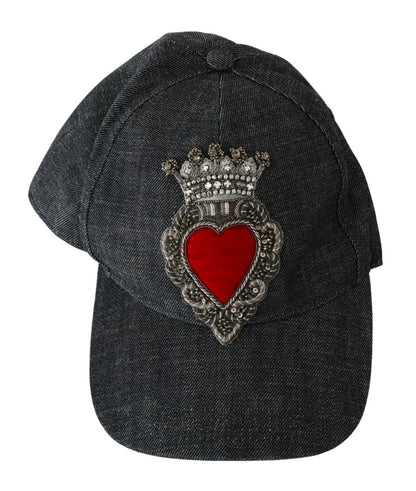 Dolce & Gabbana Elegant Blue Cotton Baseball Cap Dolce & Gabbana