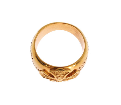 Nialaya Glamorous Gold-Plated Sterling Silver Ring Nialaya