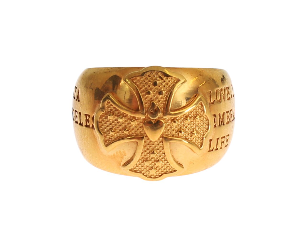 Nialaya Glamorous Gold-Plated Sterling Silver Ring Nialaya