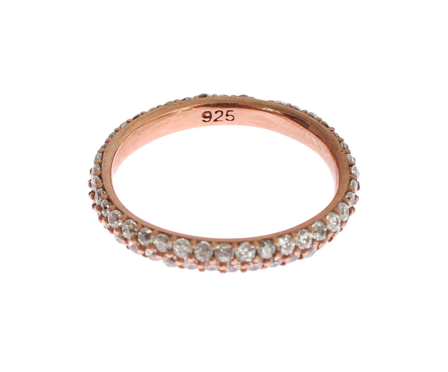 Nialaya Chic Pink Crystal-Encrusted Silver Ring Nialaya