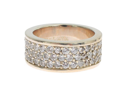 Nialaya Glamorous Silver CZ Crystal Embellished Ring Nialaya