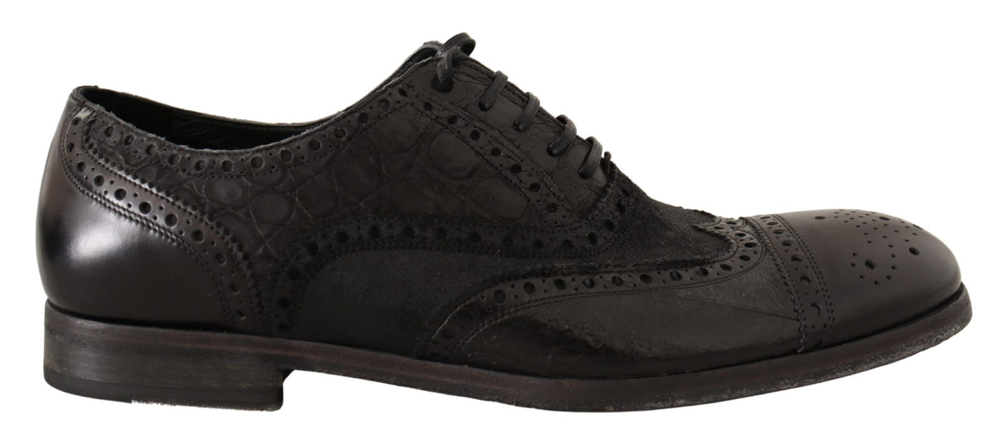 Dolce & Gabbana Exotic Leather Brogue Derby Dress Shoes Dolce & Gabbana