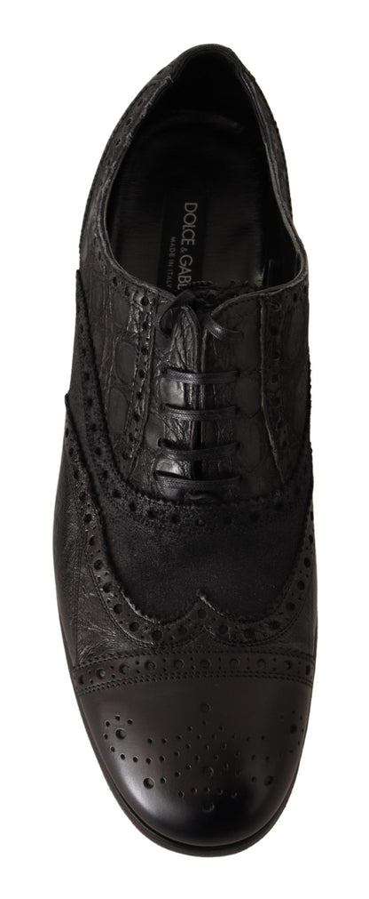 Dolce & Gabbana Exotic Leather Brogue Derby Dress Shoes Dolce & Gabbana