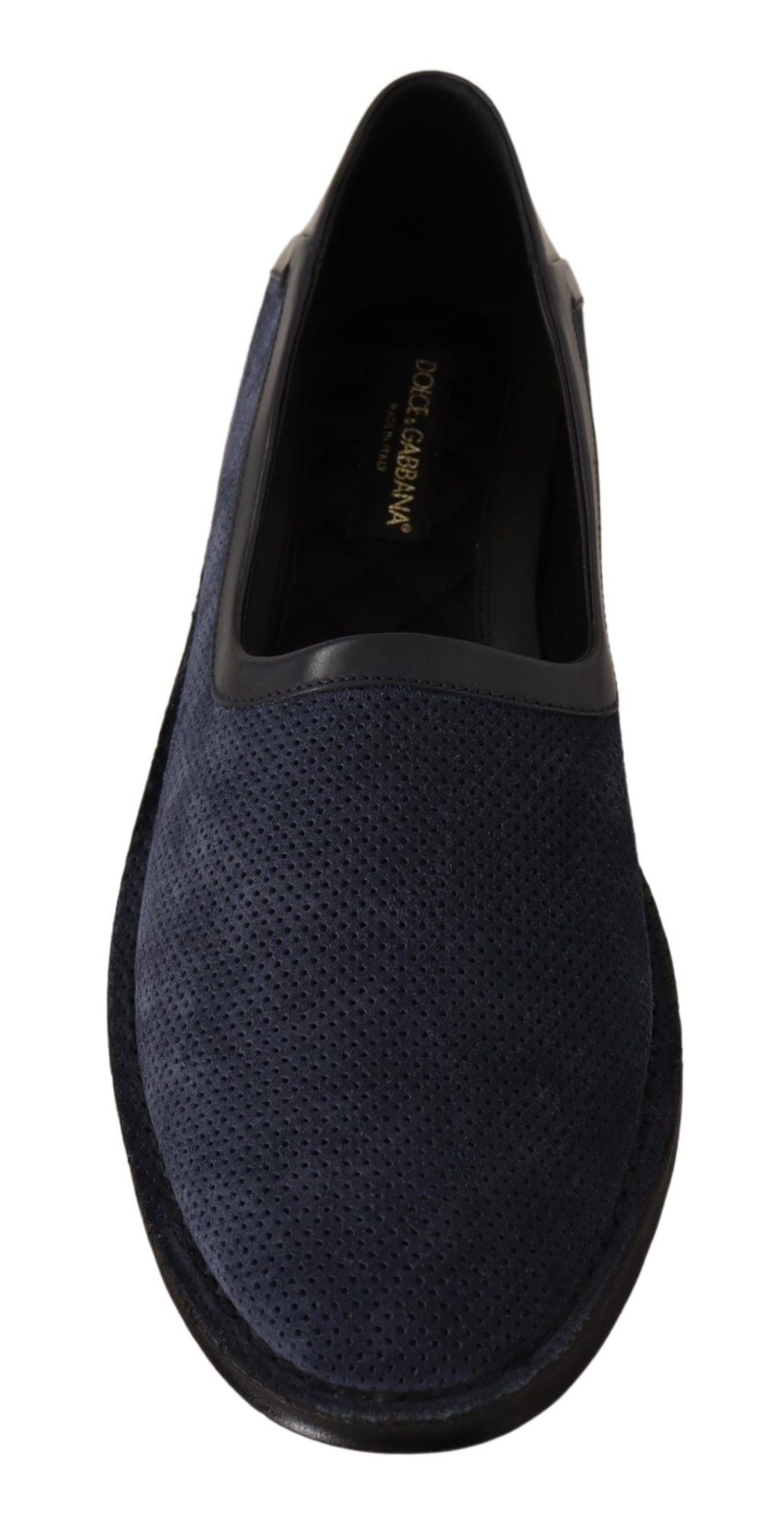 Dolce & Gabbana Elegant Perforated Leather Loafers Dolce & Gabbana