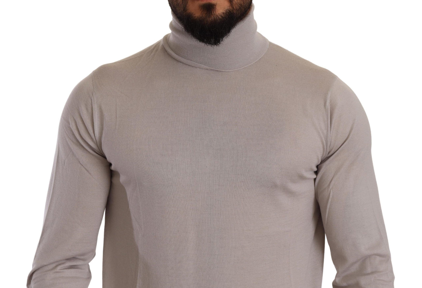 Dolce & Gabbana Elegant Light Blue Cashmere Turtleneck Sweater Dolce & Gabbana