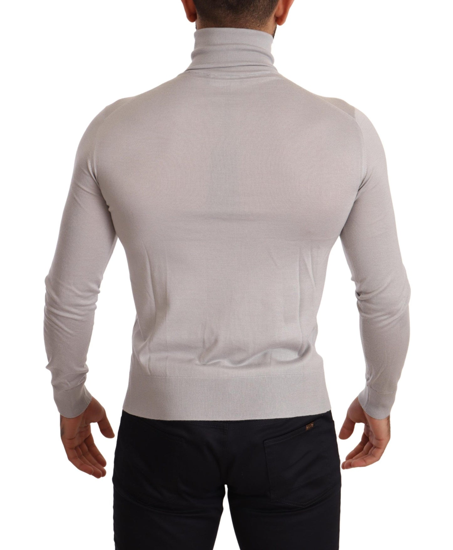 Dolce & Gabbana Elegant Cashmere-Silk Blend Turtleneck Dolce & Gabbana