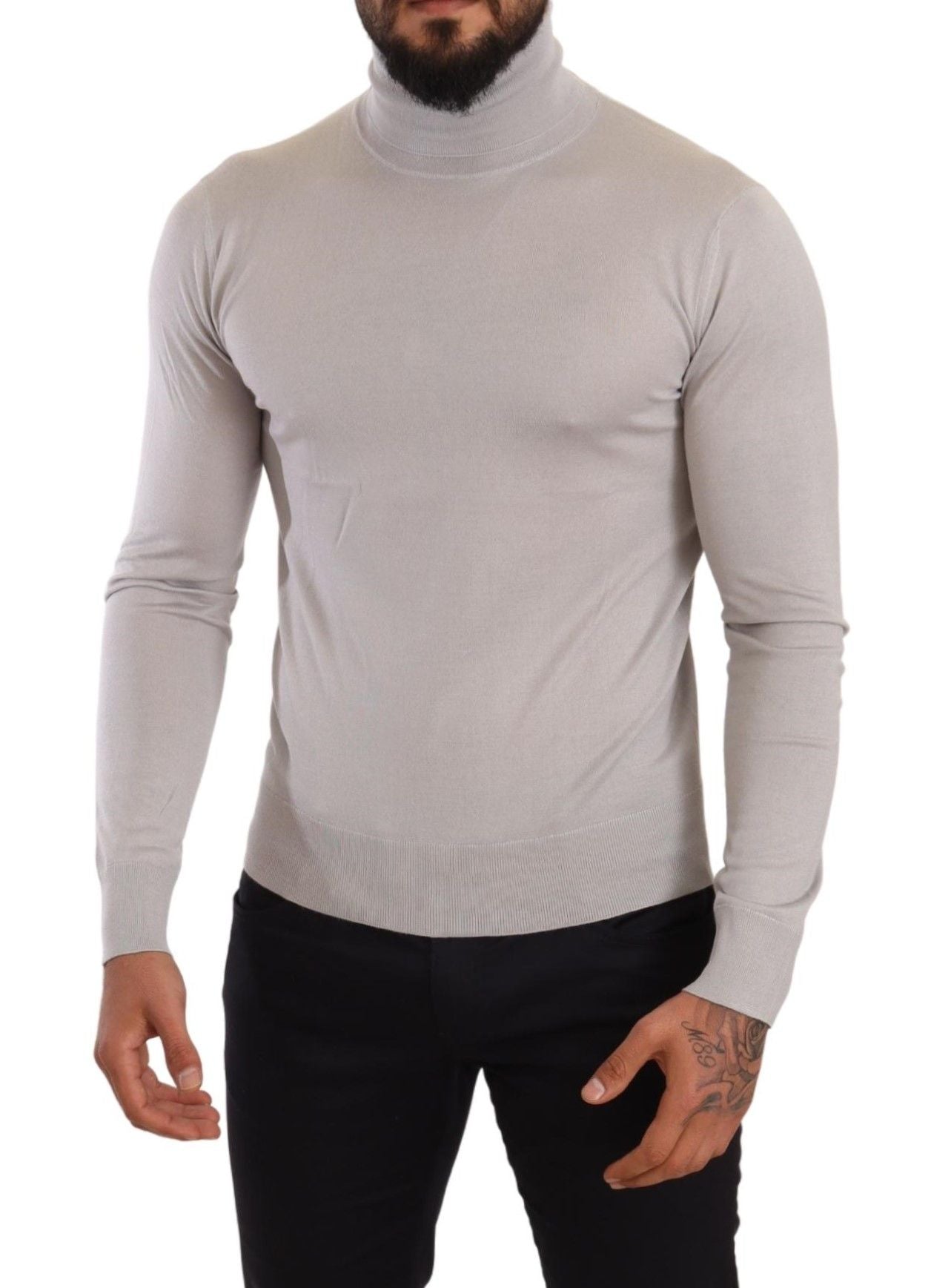 Dolce & Gabbana Elegant Cashmere-Silk Blend Turtleneck Dolce & Gabbana