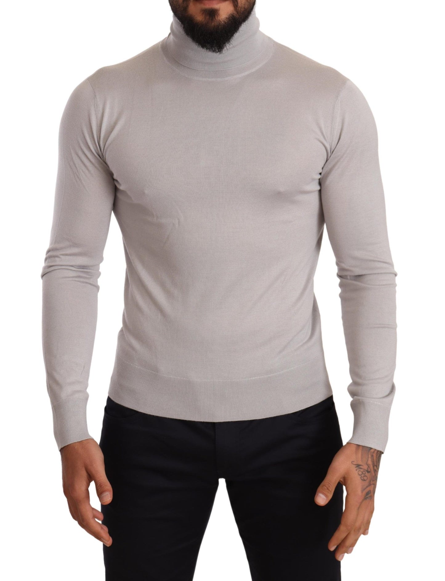 Dolce & Gabbana Elegant Cashmere-Silk Blend Turtleneck Dolce & Gabbana